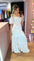 Vestido babado fios de brilho - Moda Mulher Moderna