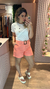 Shorts cinto espelho - comprar online