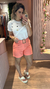 Shorts cinto espelho na internet
