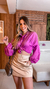Camisa com detalhe franzido - comprar online