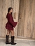 PRE VENTA | FALDA NEW BLOSSOM | Bordo - tienda online