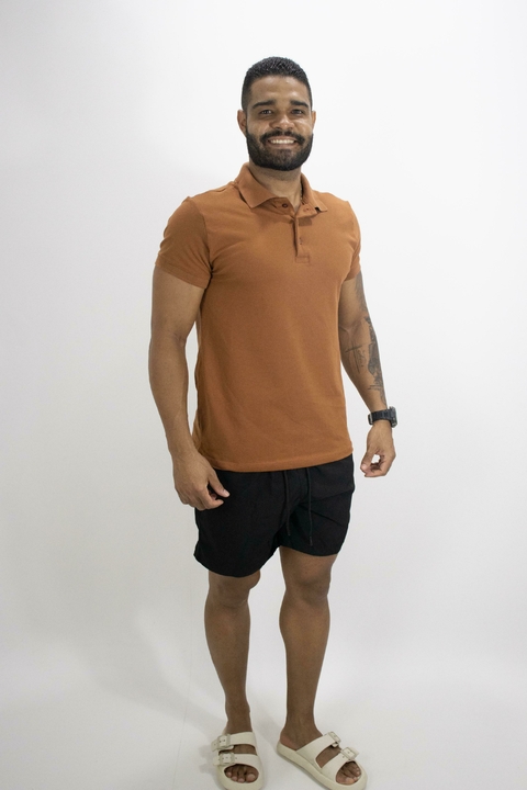 Camisa polo comfort FERRUGEM - comprar online