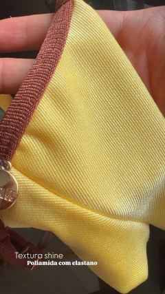 Modelo Bia - Amarelo com Marrom - loja online