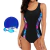 Imagen de Combo Malla Natacion Safit 6175 + Gorro Proyec + Antiparra Hydro