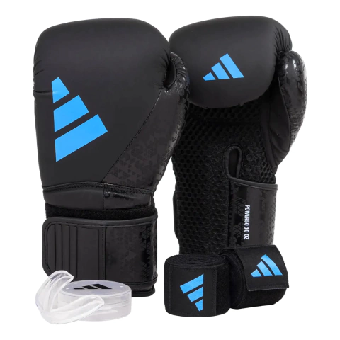 Set De Boxeo Adidas Guantes Combat 50 + Vendas + Bucal - tienda online