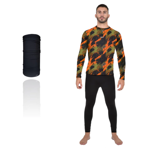 Conjunto Termico Hombre Safit Remera 440 + Calza Primera Piel 749 + Cuello 999 en internet