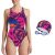 Combo Malla Natación Safit 6185 / 6102 + Gorro Tela + Antiparra