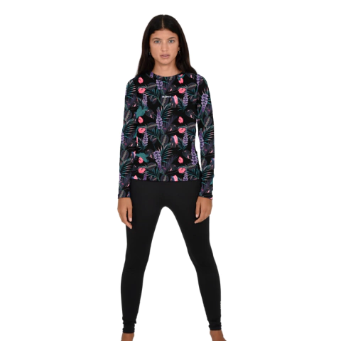 Imagen de Conjunto Termico Mujer Remera Manga Larga 640 + Calza Primera Piel 749 Safit
