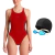 Imagen de Combo Malla Natacion 6150 + Gorro Tela + Antiparras