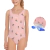 Combo Malla Natacion 8290 Niña + Antiparra Champ JR + Gorro Tela 501 - SAFIT 