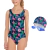 Combo Malla Natacion 8290 Niña + Antiparra Champ JR + Gorro Tela 501 en internet
