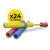 Pistola De Agua Water Pump 40cm Pack X24 Lanza Agua Niños - comprar online
