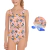 Combo Malla Natacion 8290 Niña + Antiparra Champ JR + Gorro Tela 501 - comprar online