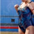 Imagen de Combo Malla Natación Safit 6185 / 6102 + Gorro Tela + Antiparra