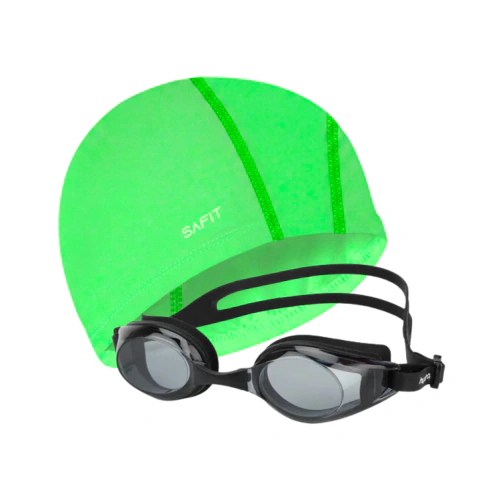 Kit Natacion Gorro Tela Lycra 500 + Antiparras Champ en internet