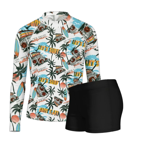 Combo Remera Proteccion Solar 520 + Short Natacion Safit 510