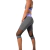 Calza Corta Lycra Deportiva Mujer 3/4 Stripes DRB - SAFIT 