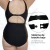 Combo Malla Natacion 6208 + Antiparras + Gorro Tela - SAFIT 