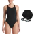Combo Malla Natación Safit 6185 / 6102 + Gorro Tela + Antiparra - comprar online