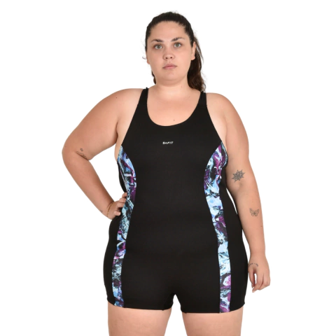 Malla Con Short Mujer Natacion Talle Especial Cloro Friendly® Safit 6202 - comprar online