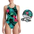 Imagen de Combo Malla Natación Safit 6185 / 6102 + Gorro Tela + Antiparra