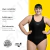 Imagen de Combo Malla Natacion Talles Especiales Safit 6100 + Antiparra + Gorro Tela