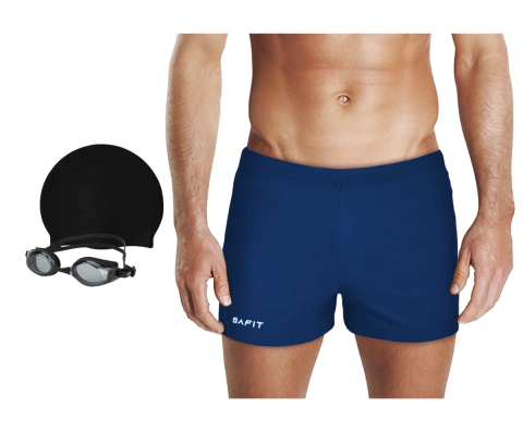 Short Malla Hombre Safit 7101 + Gorro Silicona + Antiparras - comprar online