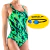 Combo Malla Enteriza Bretel Cruzado + Antiparras Natacion