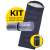 Combo Bolsa Dormir 8° + Aislante Termico Kit Camping Safit - comprar online