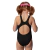 Malla Natacion Juvenil Cloro Friendly® Niña Enteriza Safit - tienda online