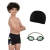Combo Short Natación Niños Protección UV + Gorro Tela + Antiparras Safit 510 - tienda online