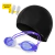Kit Antiparras Natacion Aguas Abiertas + Gorro Silicona - SAFIT 