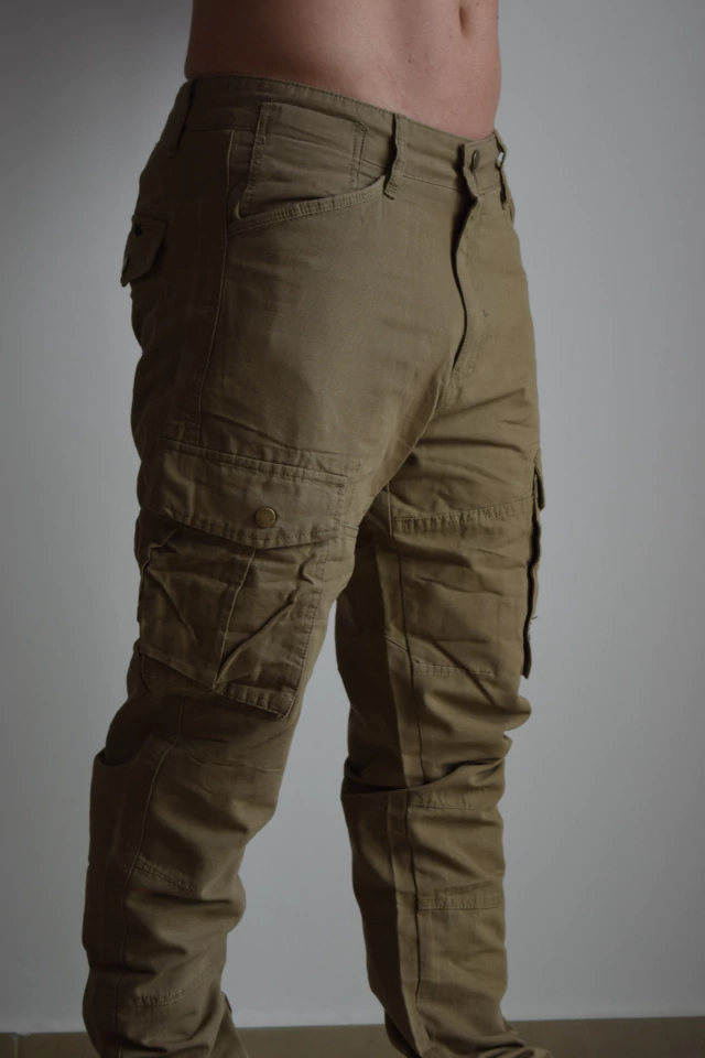Jogger importado cargo recto camel