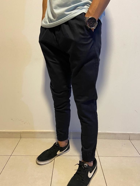 Jogger gabardina ABERCROMBIE azul marino