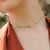 Corrente choker fita 33/43cm (folheada)