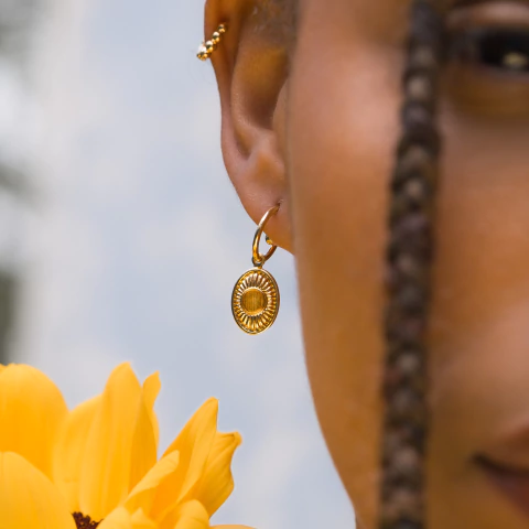 Argola Girassol - comprar online