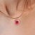 Colar Ameixa Rosa (folheado) - loja online