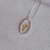 Colar Flor de Tango Oval (folheado) - loja online