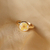 Anel Flor de Ameixa amarela - comprar online