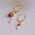 Argola Rosa & Pérolas