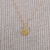 Colar flor de Ameixa amarela (folheado) - comprar online