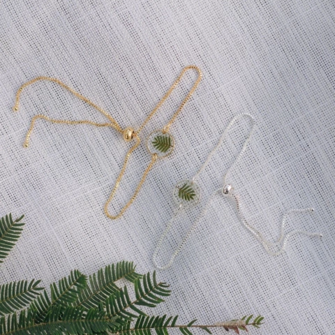 Pulseira Folha Piptadenia (folheada)