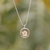 Colar flor de Ameixa branca (folheado)