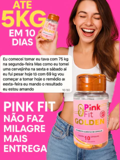 Pinkfit Gold metabolismo travado ❌10 cápsulas na internet