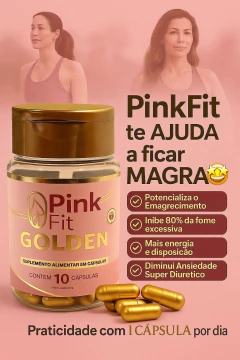 Pinkfit Gold metabolismo travado ❌10 cápsulas - Camila Capsulas Naturais