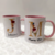 Imagem do Caneca de Porcelana Personalizada - Alça Colorida - 325ml