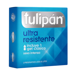 Preservativo Tulipán Ultra Resistente x 3 un. - comprar online