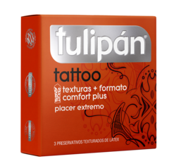 Preservativo Tulipán Tattoo x 3 un. - comprar online