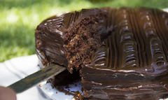 torta bizcochuelo chocolate y dulce de leche