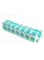 estojo plástico estampado bolinhas azul - 19 x 4 x 6 cm - comprar online